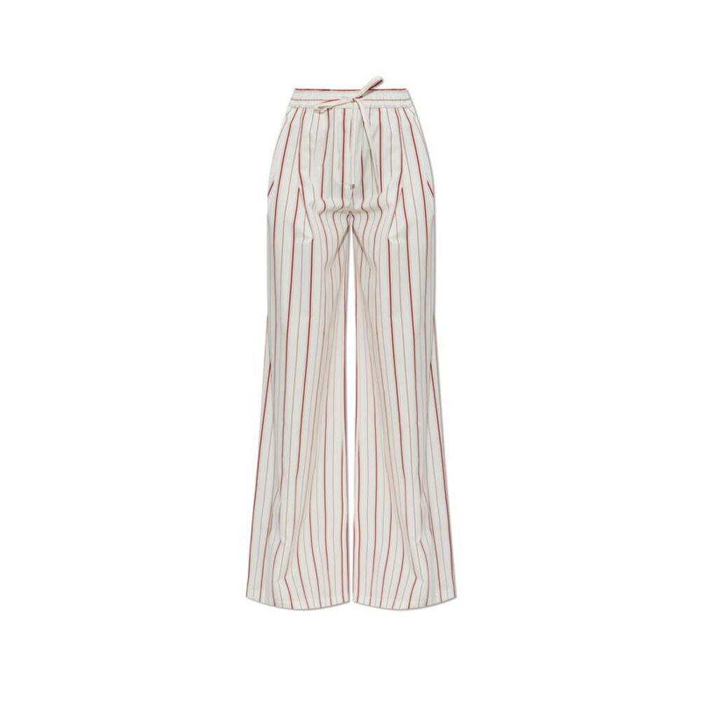 Striped pattern trousers